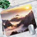Multi Style Nature Scenery Mouse Pad Non Slip Rubber Desk Mat Aurora Mountain Beach Palm Farm Landscape Office Small Mousepad