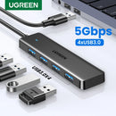 UGREEN USB 3.0 HUB 4 Ports USB-C HUB Slim for Mouse Keyboard Compatible with MacBook Pro Air Laptop Desktop PC Xbox PS5 Splitter