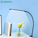 LED Eye-care Desk Lamp 10 Brightness Level 3 Lighting Modes Flexible Gooseneck Work Study Table Lamp with Clamp USB PC Desk Lamp