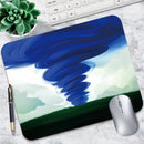 Multi Style Nature Scenery Mouse Pad Non Slip Rubber Desk Mat Aurora Mountain Beach Palm Farm Landscape Office Small Mousepad