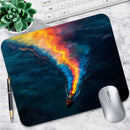Multi Style Nature Scenery Mouse Pad Non Slip Rubber Desk Mat Aurora Mountain Beach Palm Farm Landscape Office Small Mousepad