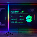 RGB LED Gaming Atmosphere Light Floor Lamp with Remote Control App E-Sports Desk Table Light for Bedroom Living Room Hallway