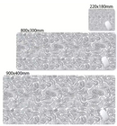 Matte Black And White Strata Liquid Gaming Mousepad Natural Non-Slip Base Multiple Sizes