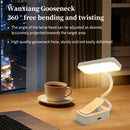 LED Desk Lamp Clip-on Book Light Eye Protection Rechargeable 3 Colors Dimmable For Bedroom Student Study Reading Night Lighting
