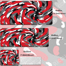Large Mousepad Black and White Strata Liquid Keyboards Office Deskmat 30x80cm Computer Non-slip Mouse Pad Art Design Carpet Gift