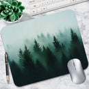 Multi Style Nature Scenery Mouse Pad Non Slip Rubber Desk Mat Aurora Mountain Beach Palm Farm Landscape Office Small Mousepad