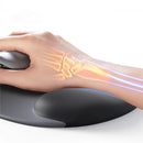 Ergonomic Mouse Pad with Gel Wrist Support Premium Lycra Fabric Non-Slip Perfect for Laptops Desktops mousepad Ideal for Office