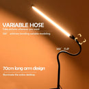 LED Eye-care Desk Lamp 10 Brightness Level 3 Lighting Modes Flexible Gooseneck Work Study Table Lamp with Clamp USB PC Desk Lamp