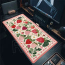 Desks Decor Deskmat Flower Strawberry Design Mouse Pad Large Rubber Anti-slip PC Desk Accessories Mousepad Hd Gamer Keyboard Mat