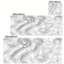 XXL Desk Mat Black And White Strata Liquid Mousepad Large Abstract Mouse Pad Gaming Deskmat With Lockedge Office Non-slip Carpet