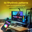 LED Desktop Smart RGB Light Bars USB Plug Night Light Rhythm Ambient Lamp For TV Compute Gaming Desktop Decor