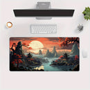 Cherry Blossom Ink Painting Landscape Mouse Pad Desk Mat Gaming Mats Anti-Slip Durable Office Accessories Mouse Mat Mauspad