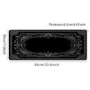 Black Pattern Large Baroque Ornate Mouse Pad Desk Gadgets Keyboard 90x40cm Desk Mat Xxl Playmat Mouse Pads Desktops Office Items