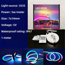 RGB Colorful Flexible Light Strip LED Strip Light PC Monitor Color Music Sync Computer Light Bar USB Port APP Control